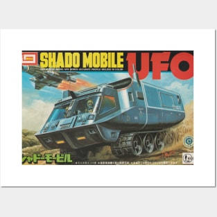 Vintage Model Kit Box Art - UFO Mobile Posters and Art